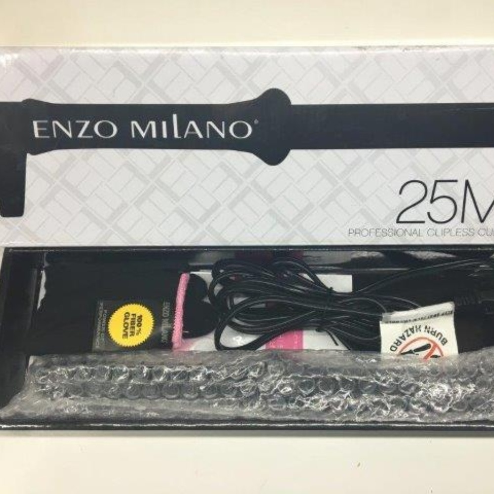 ENZO Milano Clipless Curling Iron 25mm